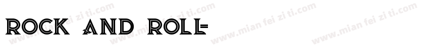 rock and roll字体转换
